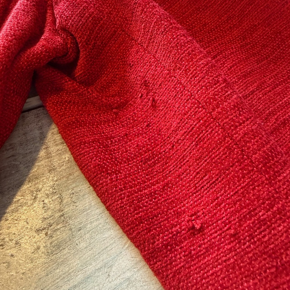 Vintage BR Red Textured Single Button Blazer Jacket Made in USA Size 14 - Picture 6 of 6